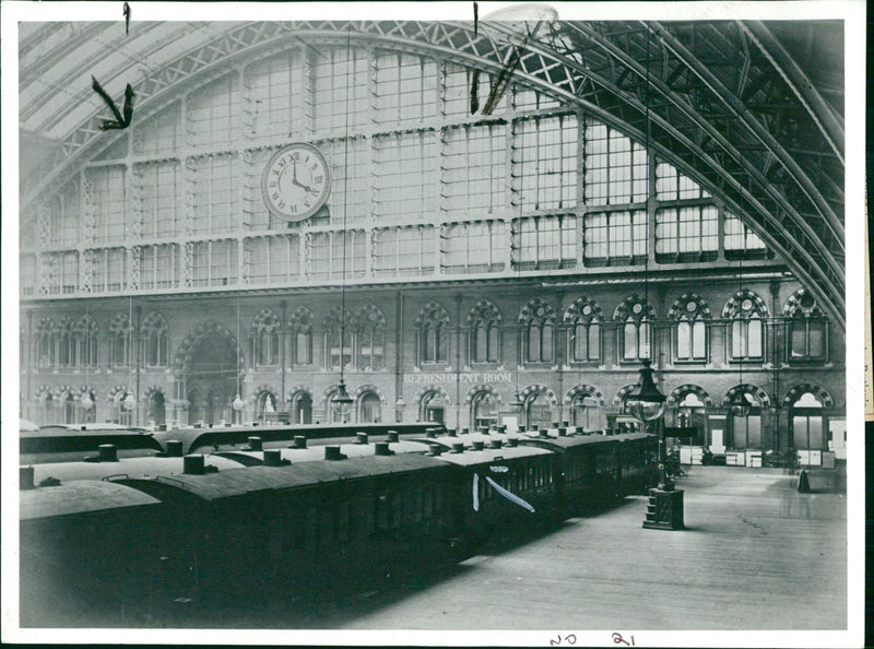 St Pancras railway station - Vintage Photograph