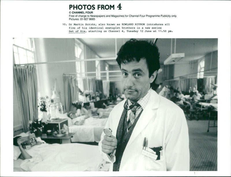 Rowland Rivron British musician. - Vintage Photograph