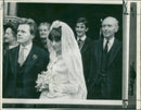 Charles Douglas-Home Journalist,Mr charles douglas home nephew of sir alec douglas home with his bride miss jessica Gwynne. - Vintage Photograph