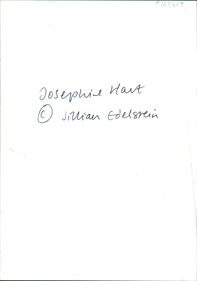 Josephine Hart Irish writer. - Vintage Photograph