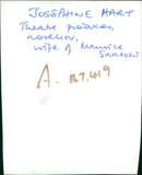 Josephine Hart Irish writer. - Vintage Photograph