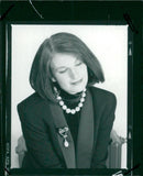 Josephine Hart Irish writer. - Vintage Photograph