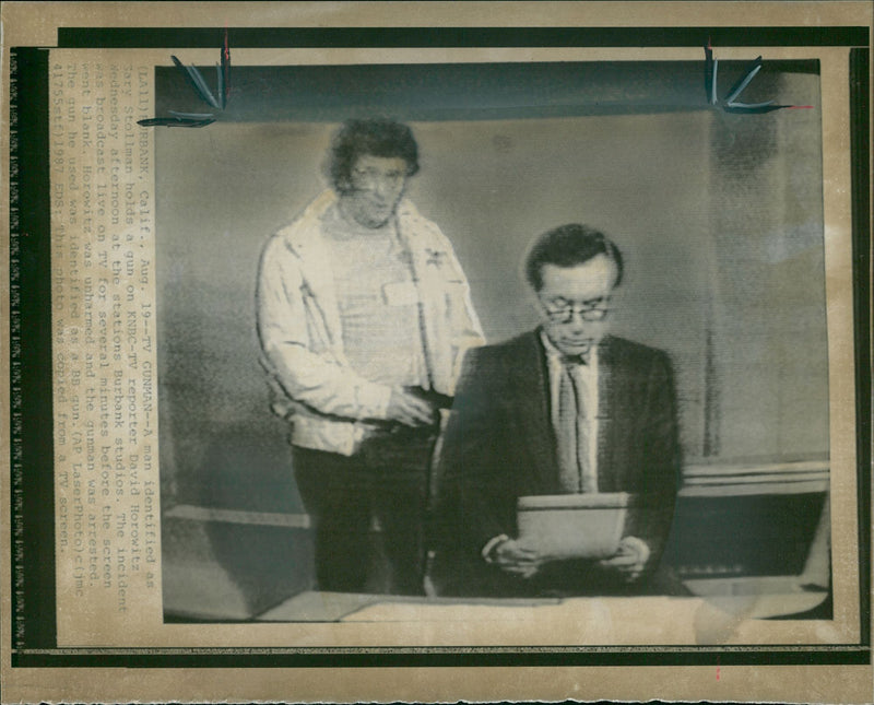David Horowitz and Gary Stollman. - Vintage Photograph