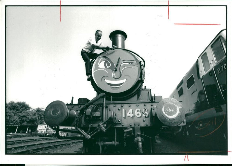 Didcot Town in England.thomas the tank - Vintage Photograph