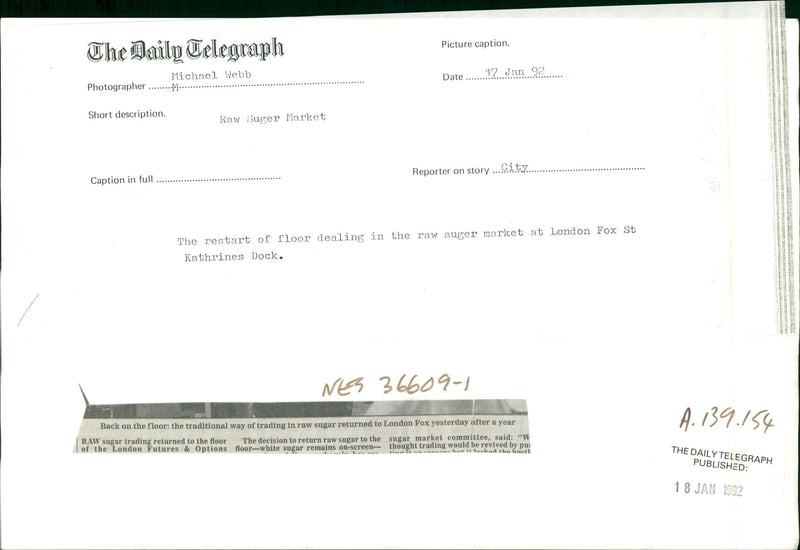 The London International Financial Futures and Options Exchange - Vintage Photograph