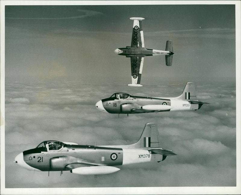 All Jet training with the RAF. - Vintage Photograph