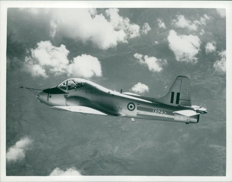 The jet provost Tmk 5 made its first flight at warton Aerodrome lancashire. - Vintage Photograph