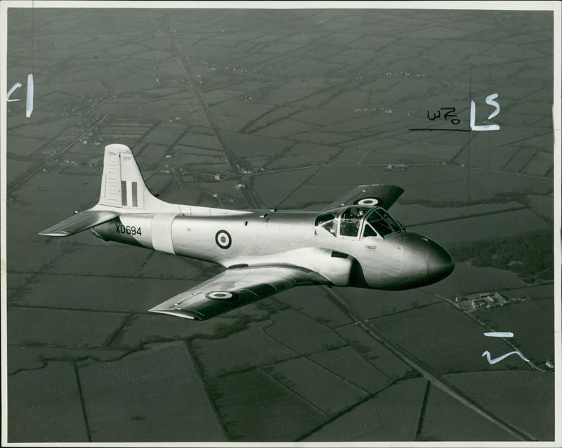 Two views of the jet Provost. - Vintage Photograph