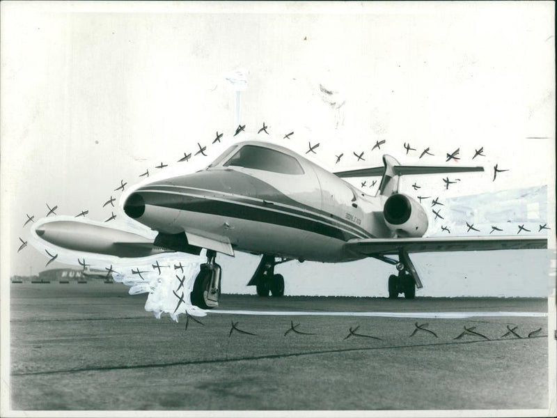 Aircraft Learjet. - Vintage Photograph