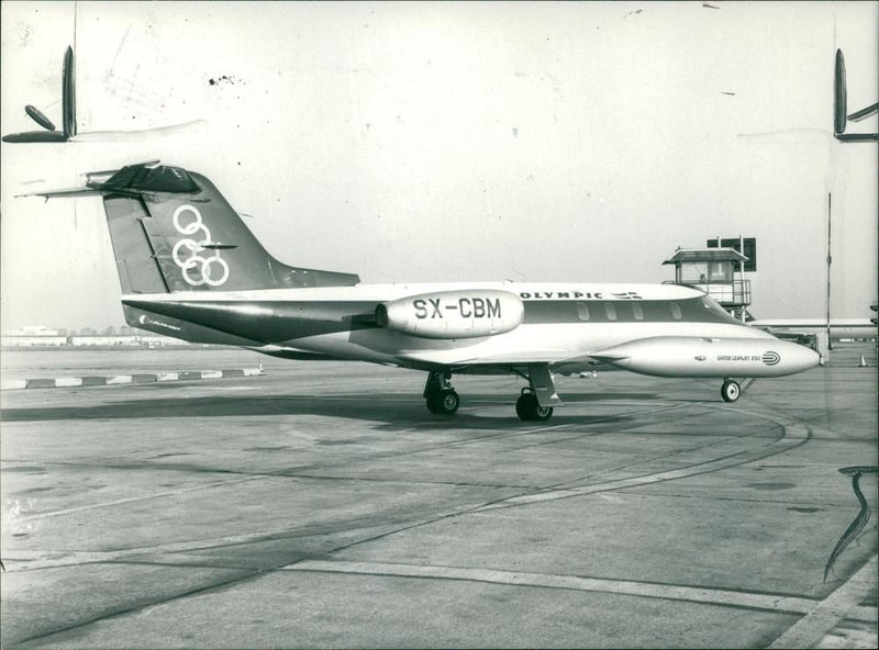 A Lear jet similar to the one which disappeared. - Vintage Photograph