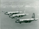 Kawasaki P-2J Maritime Patrol Planes - Vintage Photograph