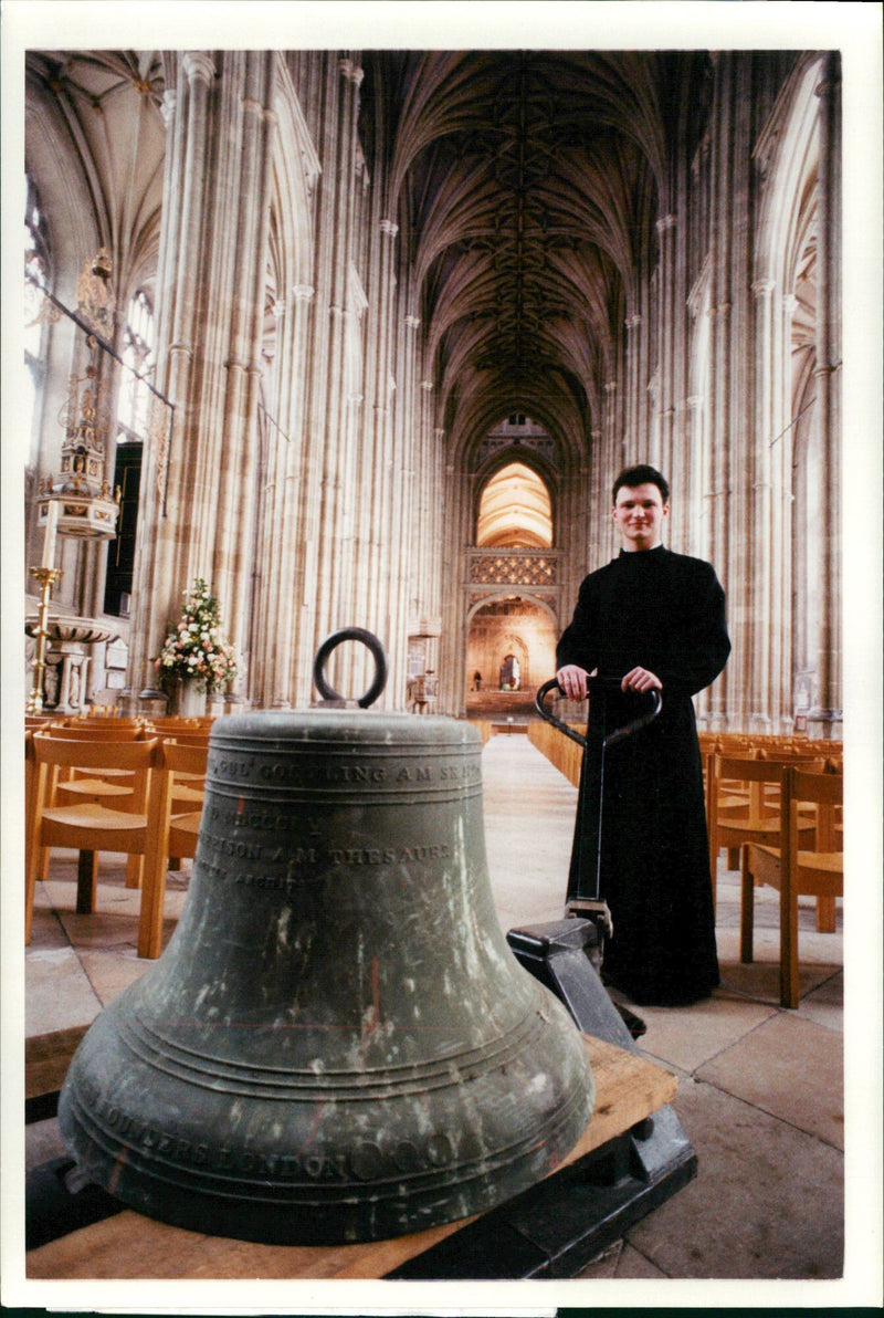 Bell Musical instrument:Chime bell of canterbury cathderal. - Vintage Photograph