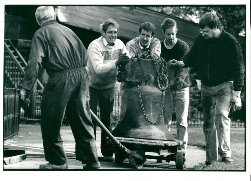Bell Musical instrument:The berhondsey Bells. - Vintage Photograph
