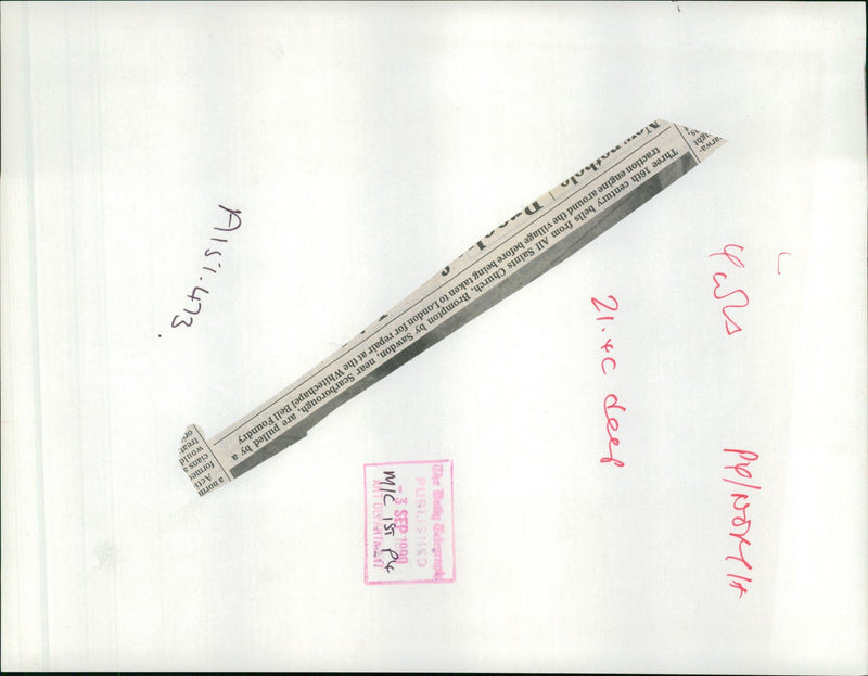 Bell Musical instrument:Three 16th Century. - Vintage Photograph