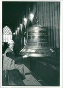Bell Musical instrument:St Laurence Church bell. - Vintage Photograph