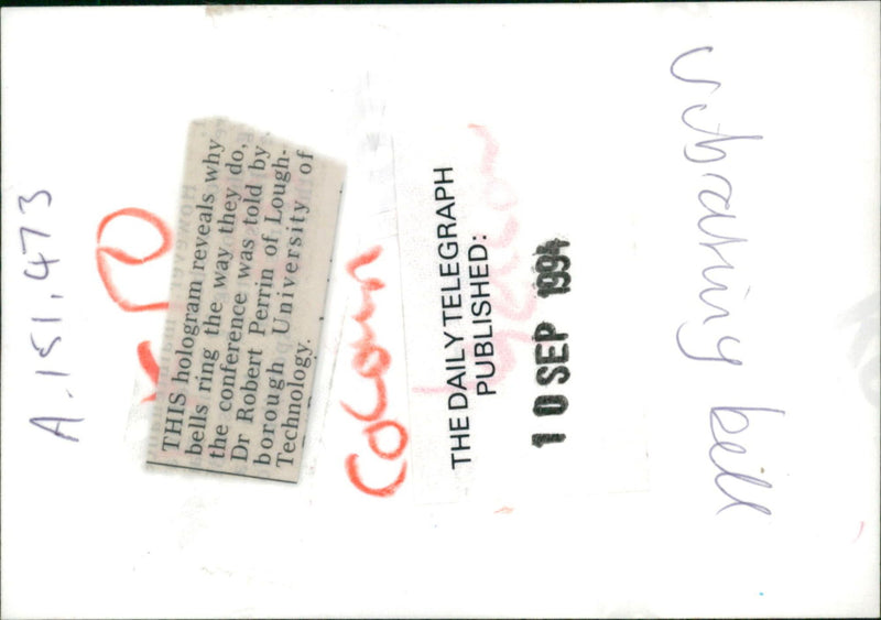 Bell Musical instrument:The unevirsity of technology. - Vintage Photograph