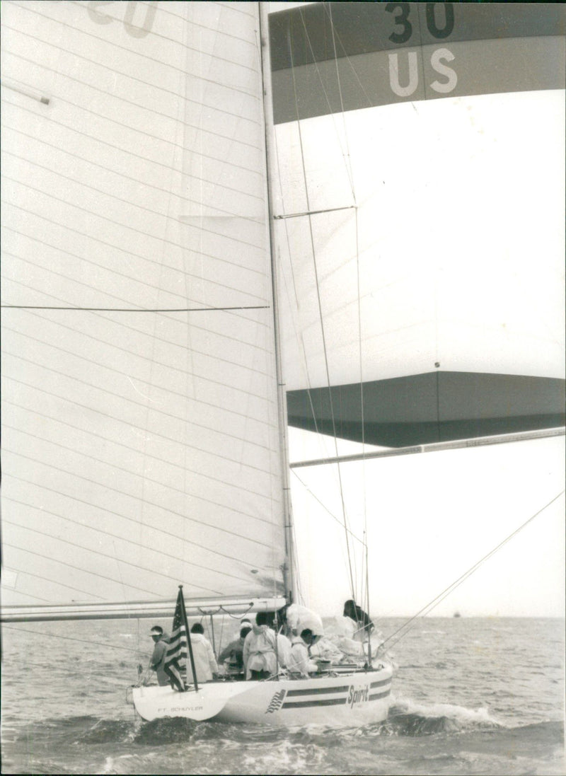 Ship: Yacht: Spirit. - Vintage Photograph