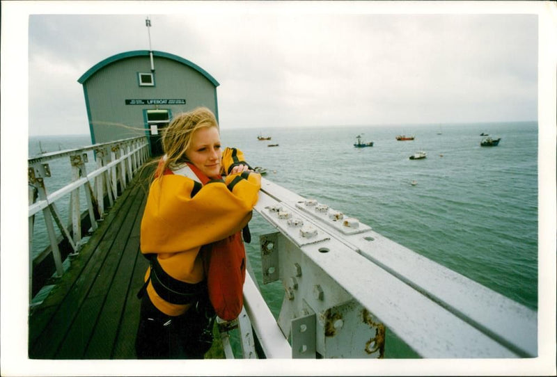Lifeboat Shipboard:Meryn  Woodland. - Vintage Photograph