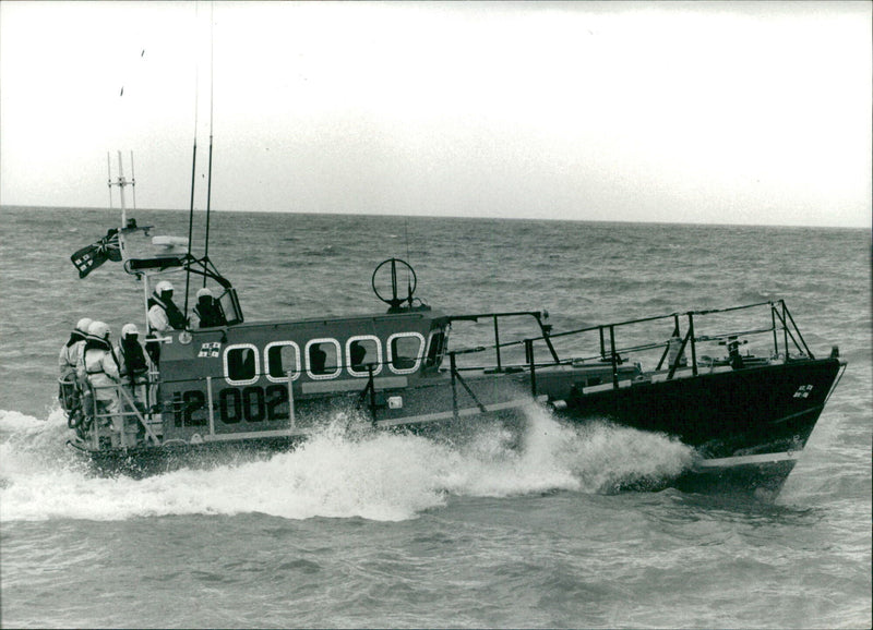 Lifeboat Shipboard:New RNLI Lifeboat. - Vintage Photograph