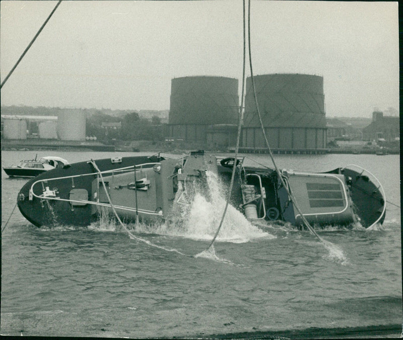 Lifeboat Shipboard:The royal national lifeboat. - Vintage Photograph