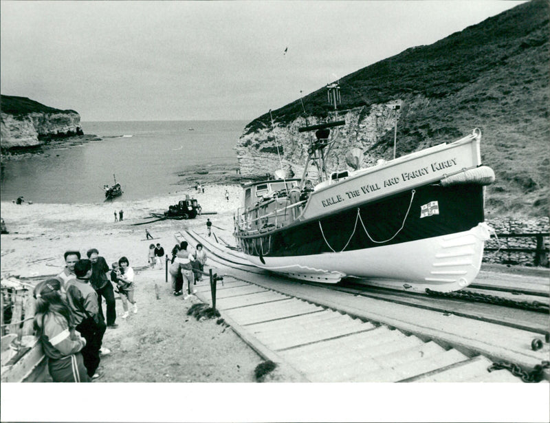 Lifeboat Shipboard:The Oakley Class Lifeboat. - Vintage Photograph