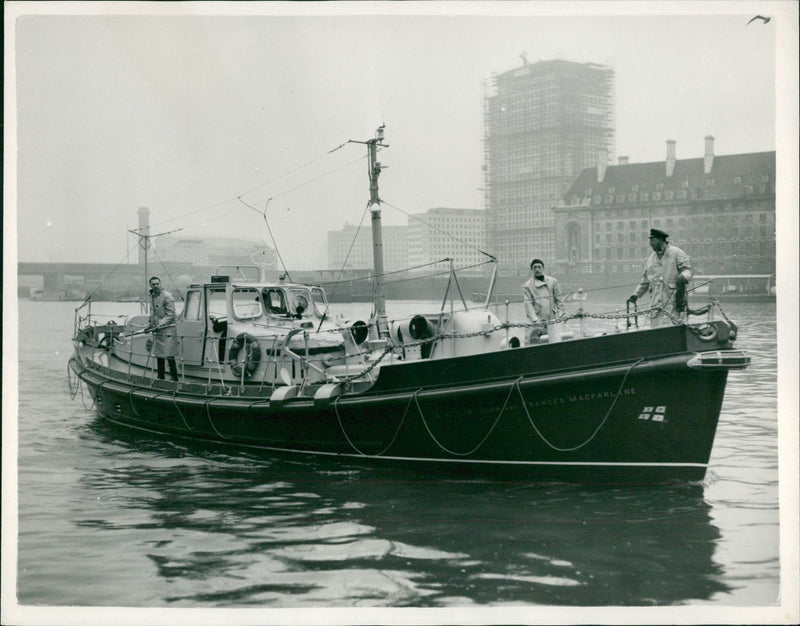 Lifeboat Shipboard: - Vintage Photograph