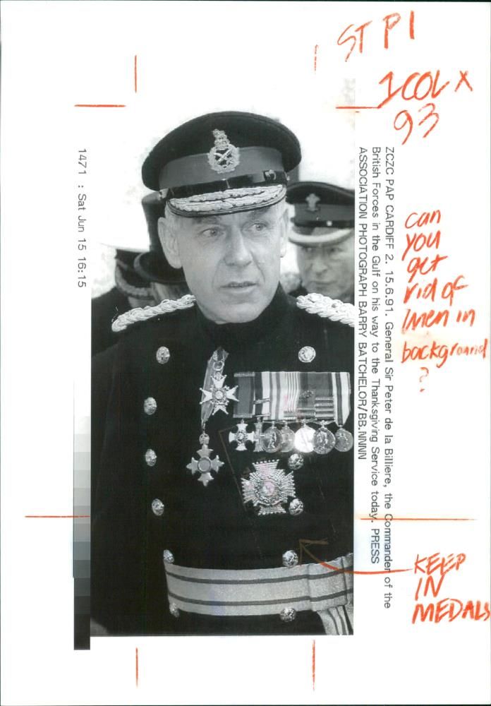 Peter de la BilliÃ¨re General. - Vintage Photograph