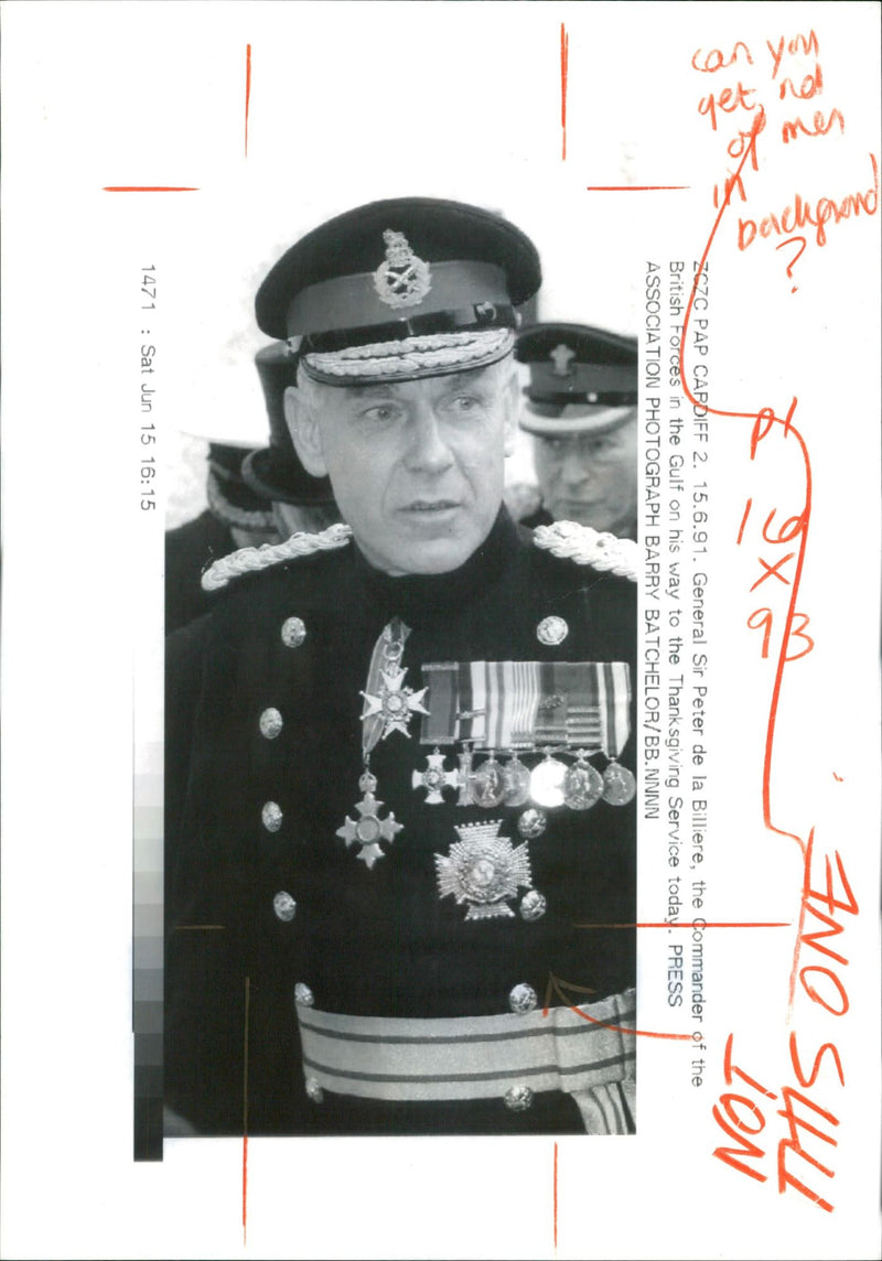 Peter de la Billière General. - Vintage Photograph