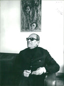 Naguib Mahfouz Egyptian writer. - Vintage Photograph