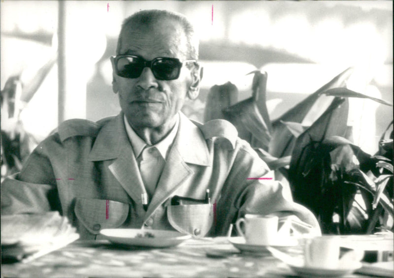 Naguib Mahfouz Egyptian writer. - Vintage Photograph