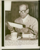 Naguib Mahfouz Egyptian writer. - Vintage Photograph