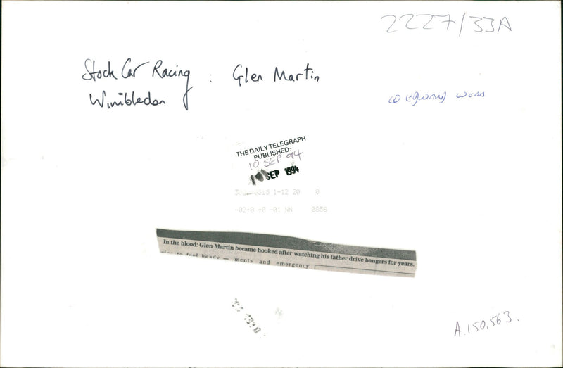 In the blood. - Vintage Photograph