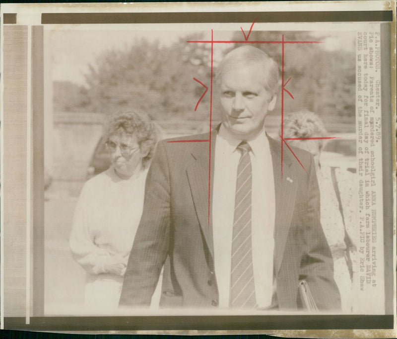 1989 PARENTS MURDERED SCH MOTPOINT LEC DECOUX AGNES DAUGHTER FAMILY DAVID - Vintage Photograph