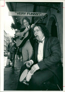 Buskers:two musicians - Vintage Photograph