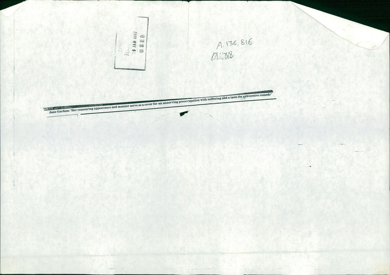 Jane Gardam Writer; - Vintage Photograph