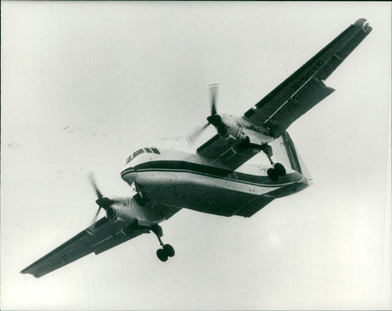 de Havilland Canada turbo prop aircraft. - Vintage Photograph