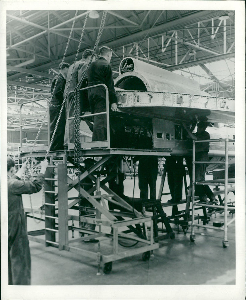 Lightning Strike On Aircraft:The British first supersonic. - Vintage Photograph