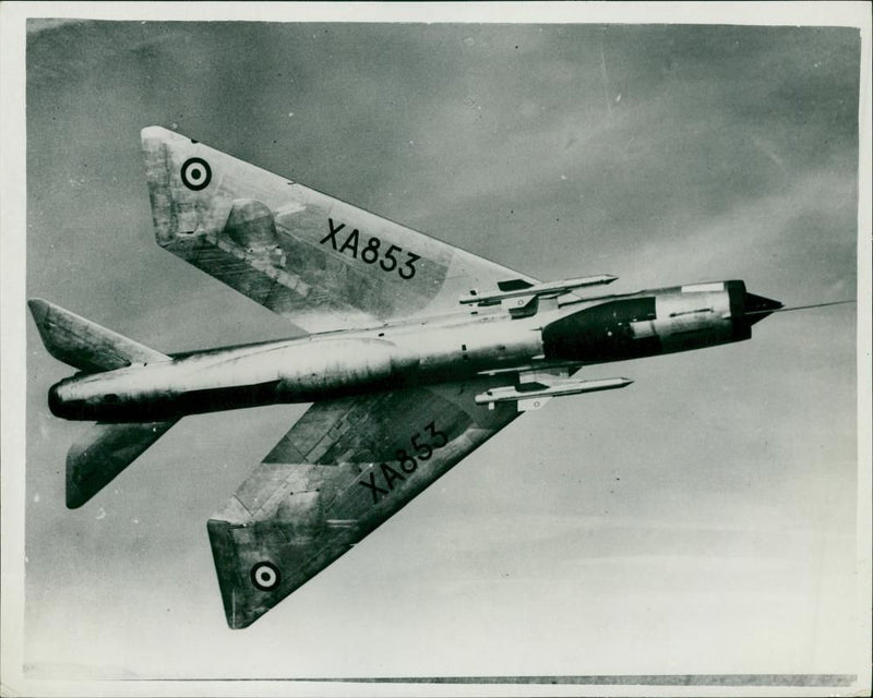 Lightning Strike On Aircraft: - Vintage Photograph