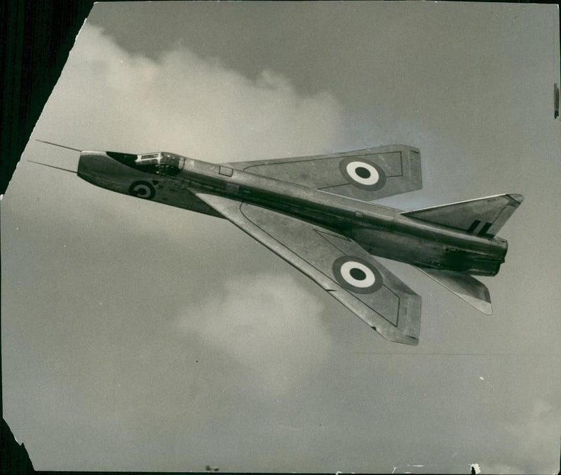 Lightning Strike On Aircraft:Supersonic FIGHTER. - Vintage Photograph