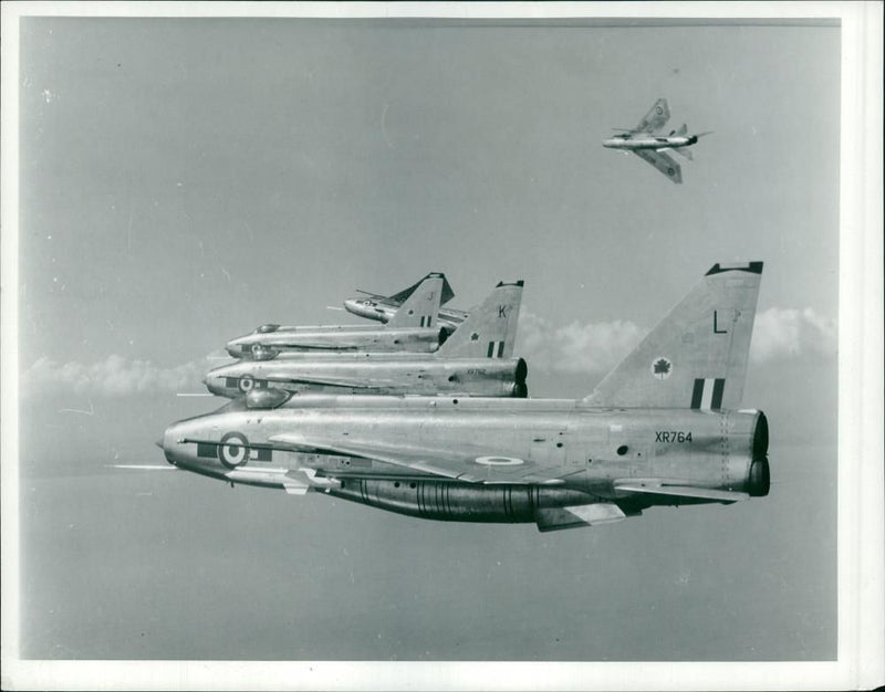 Lightning Strike On Aircraft: - Vintage Photograph