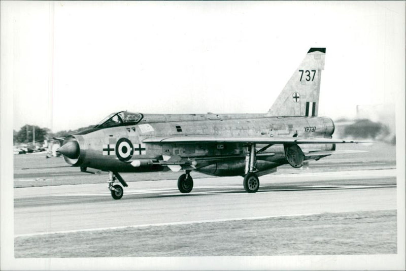 Lightning Strike On Aircraft: - Vintage Photograph