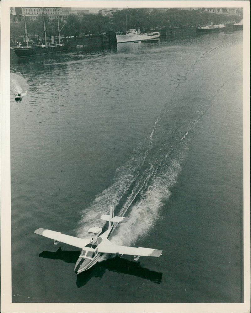 Lake Buccaneer, four-seat amphibious aircraft - Vintage Photograph