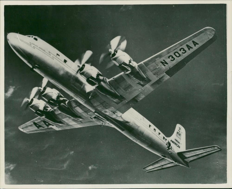 DC-7 Aircraft - Vintage Photograph