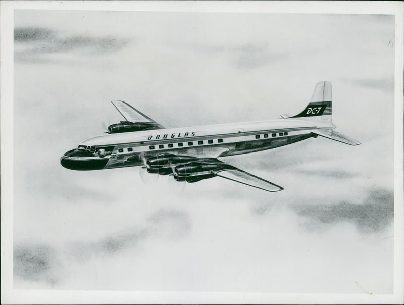 DC-7 Aircraft - Vintage Photograph