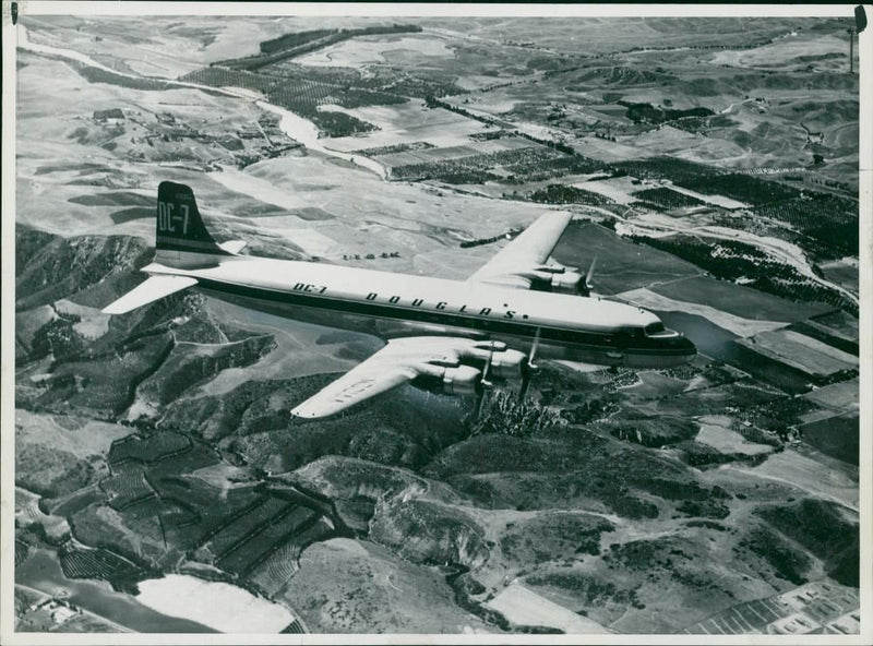 DC-7 Aircraft - Vintage Photograph