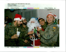 Bosnian War Armed conflict:The spanish soldier during the christmas. - Vintage Photograph