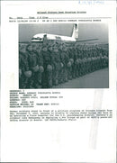 Bosnian War Armed conflict:Th e german soldier stand in the front of military. - Vintage Photograph