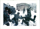 Bosnian War Armed conflict:Bosnia snow. - Vintage Photograph