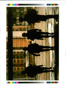 Bosnian War Armed conflict:The soldier guardian. - Vintage Photograph