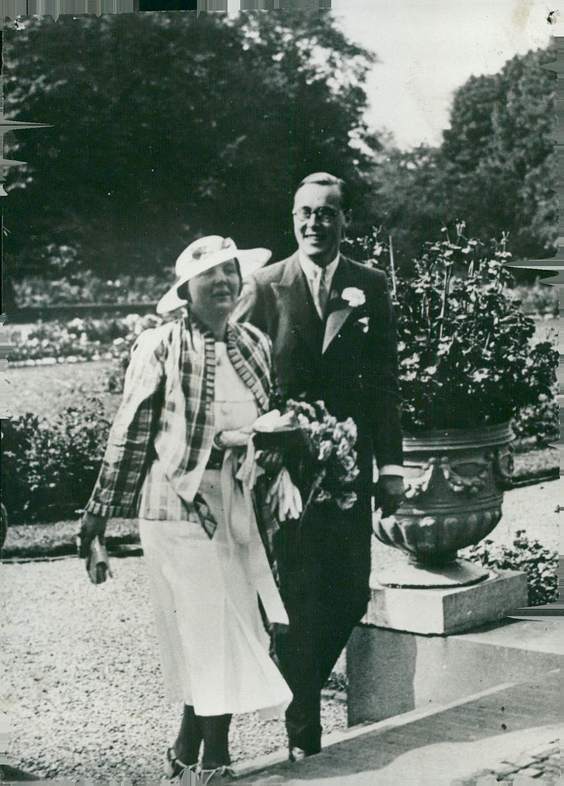 Crown Princess Juliana and Prince Bernhard of the Netherlands - Vintage Photograph